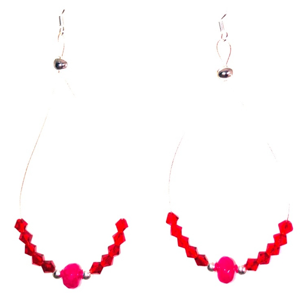 Star Craft Ruby Earrings